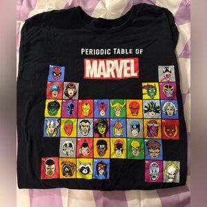 Marvel Periodic Table of Characters Graphic T-Shirt